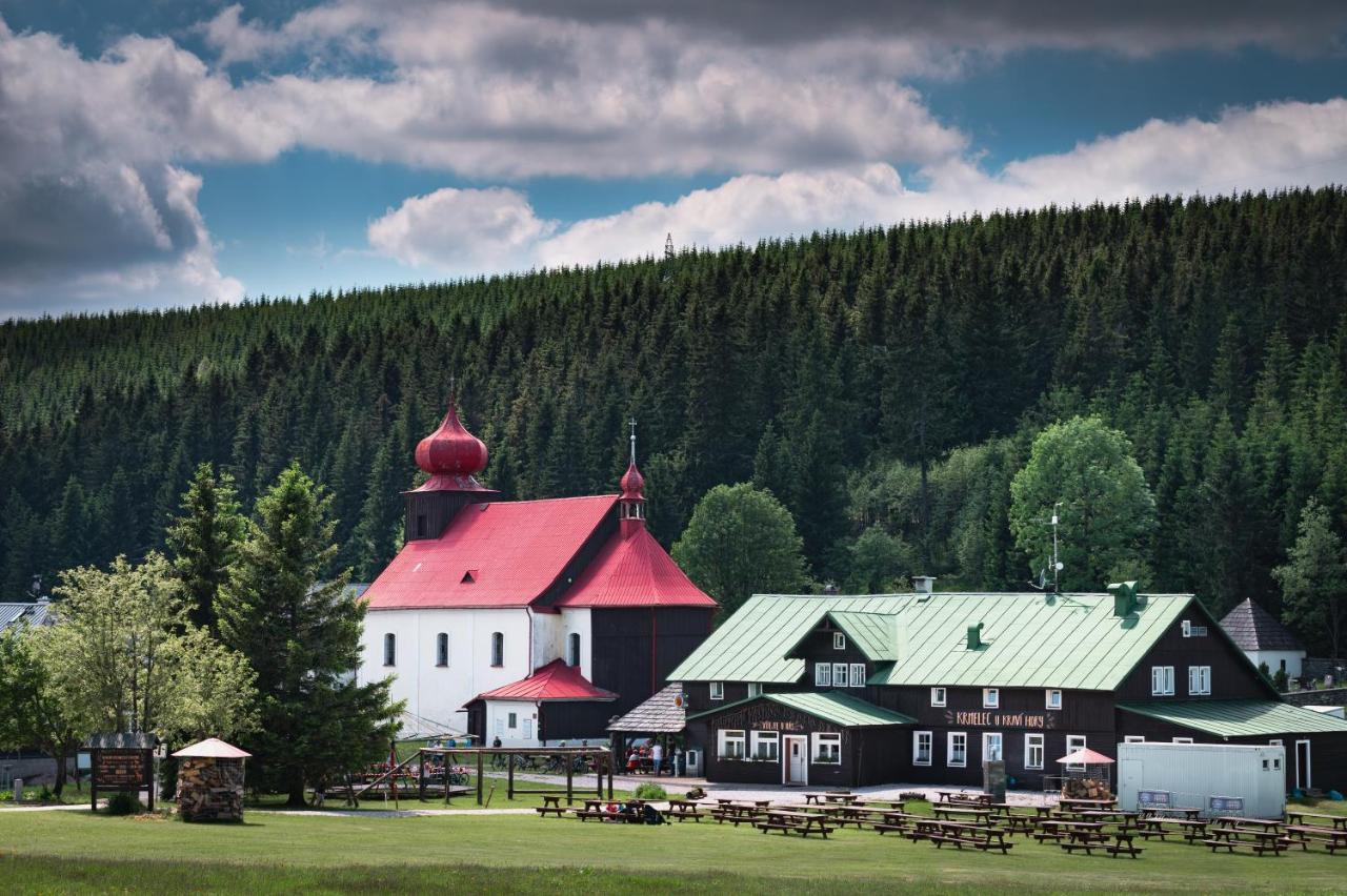 Hotel Krmelec U Kravi Hory Dolní Malá Úpa Esterno foto