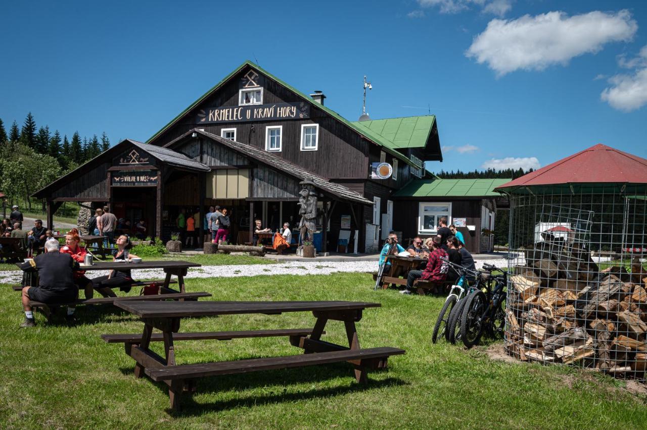 Hotel Krmelec U Kravi Hory Dolní Malá Úpa Esterno foto